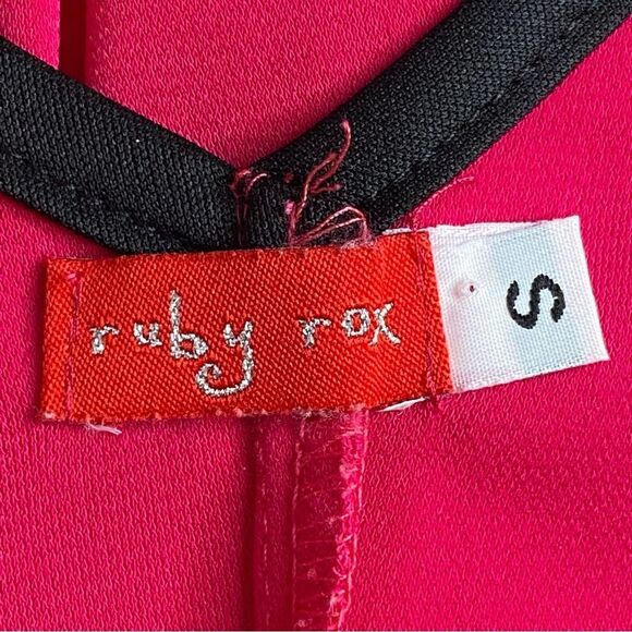 Y2K Ruby Rox Pink Sleeveless Midi Dress Size Small - Picture 6 of 10
